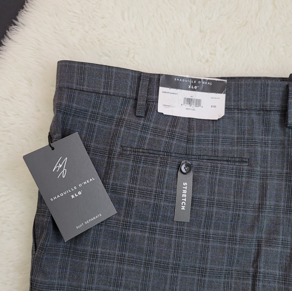 Shaquille O'Neal XLG Plaid Suit Seperate Pant - Picture 4 of 14